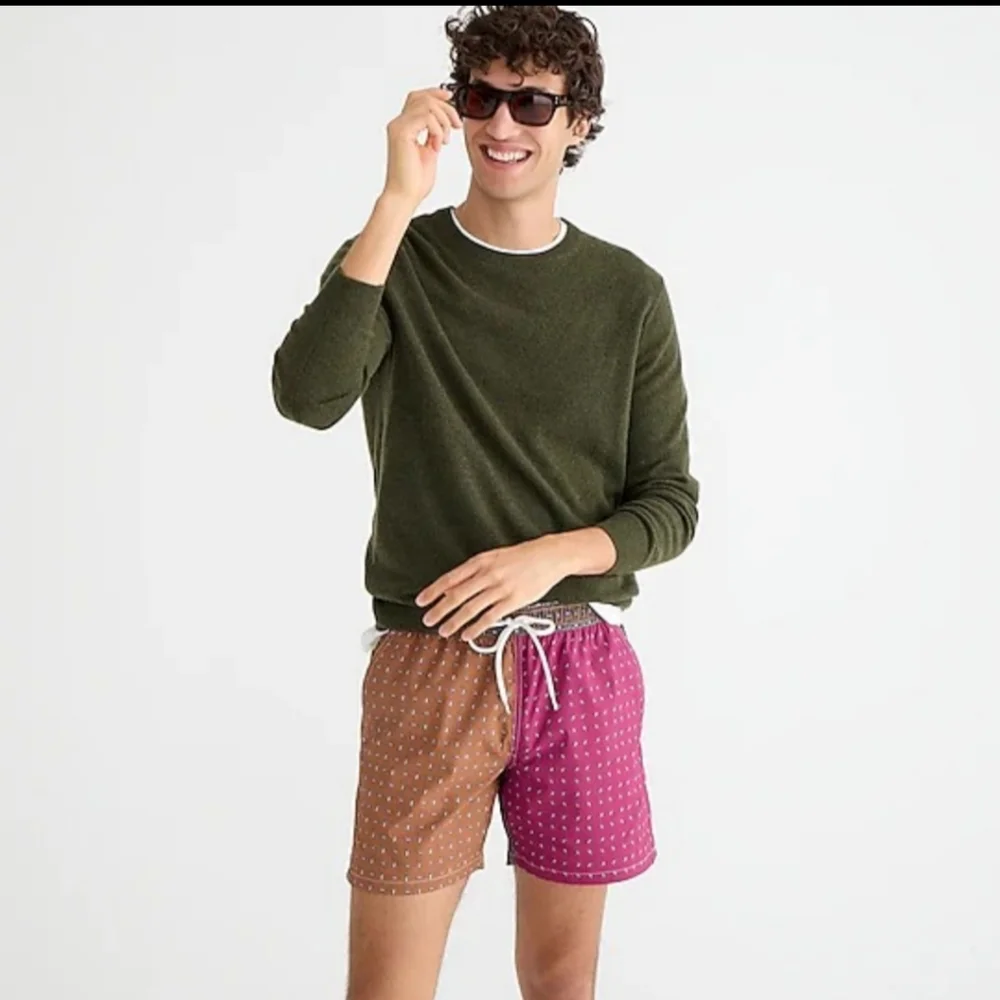 J.CREW Paisley 6 inch Swim Trunks Men's Small/Med 32-34 BNWT RETIRED $80 1 LEFT